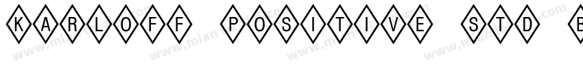 Karloff Positive Std Bold字体转换